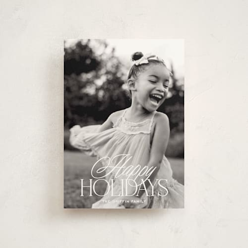 This is a snow christmas postcards with standard by Annie Shapiro called marylebone printing on signature in postcard