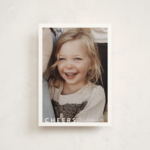 This is a snow christmas postcards with standard by Kasia Labocki called the portrait printing on signature in postcard