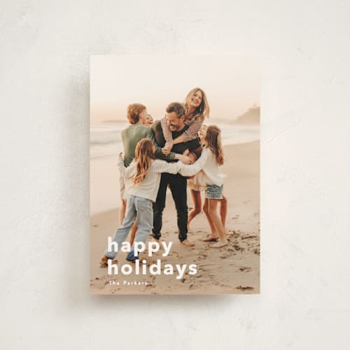 This is a cotton christmas postcards with standard by Angela Thompson called holiday fun! printing on signature in postcard