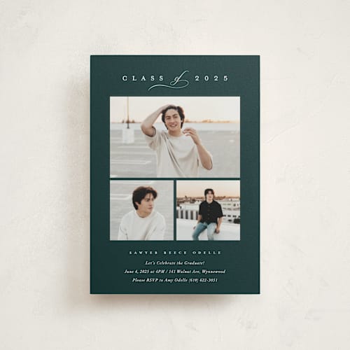 This is a big sur graduation invitations with standard by Carolyn MacLaren called multi classic printing on signature in petite