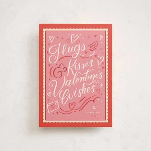 This is a rose valentines day with standard by Stephanie Hawkes called valentine's wishes printing on signature in petite