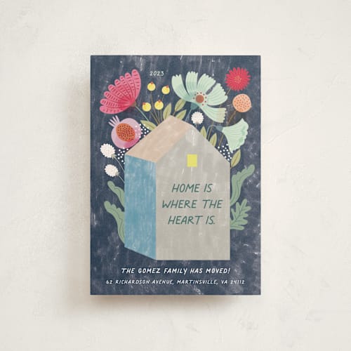 This is a navy valentines day with standard by Eve Schultz called home printing on signature in petite