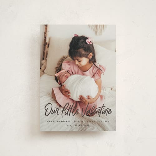 This is a chestnut valentine postcards with standard by Snow and Ivy called our little printing on signature in postcard
