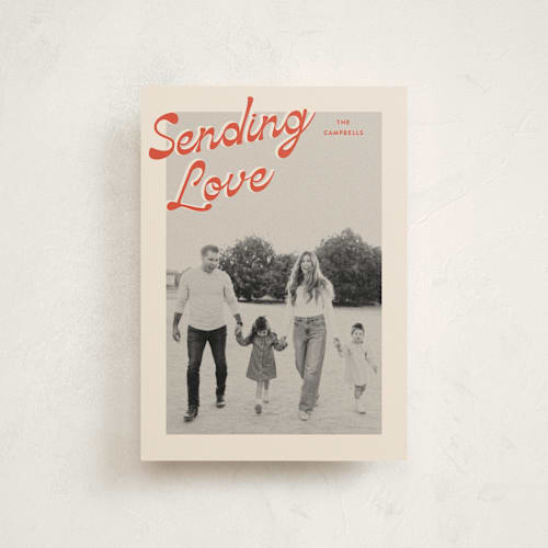 This is a sunset valentine postcards with standard by Ekko Studio called nostalgia printing on signature in postcard