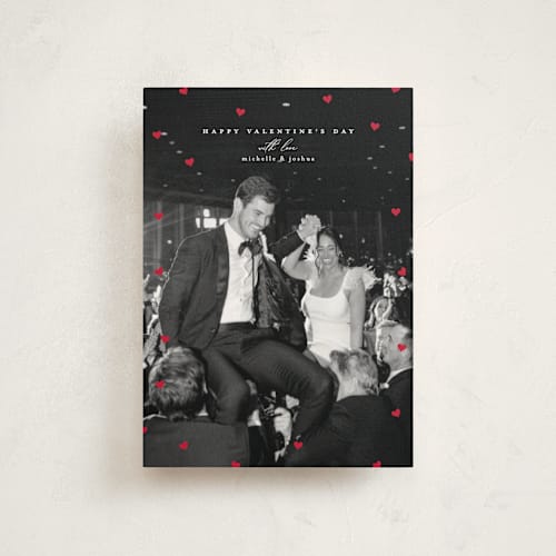 This is a pearl valentine postcards with standard by Heather Schertzer called loads of love printing on signature in postcard