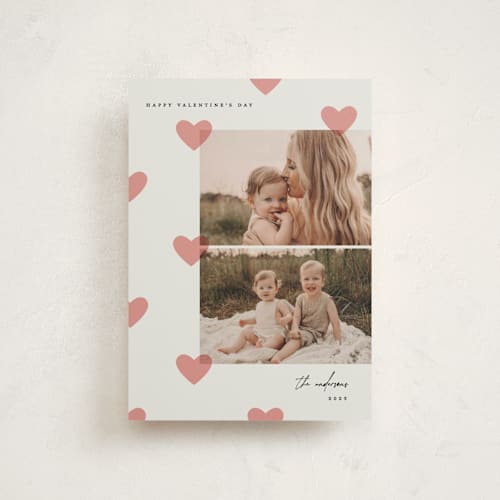This is a blush valentine postcards with standard by Pati Cascino called bunch of love printing on signature in postcard