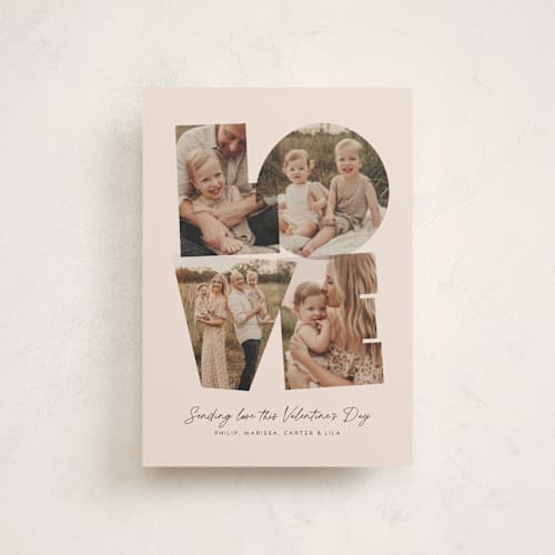 This is a petal valentine postcards with standard by Lea Delaveris called totally in love printing on signature in postcard