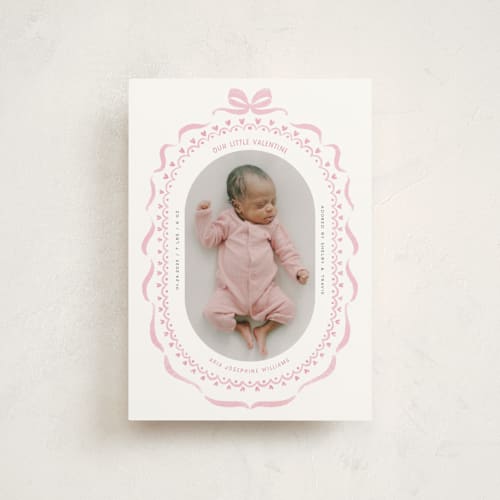 This is a ballet slipper valentine postcards with standard by Paula Pecevich called delicate ribbon printing on signature in postcard