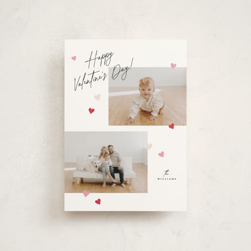 This is a cosmo valentine postcards with standard by Pixel and Hank called spinkle hearts printing on signature in postcard