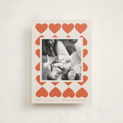 This is a sweetheart valentine postcards with standard by Blustery August called heart of hearts printing on signature in postcard