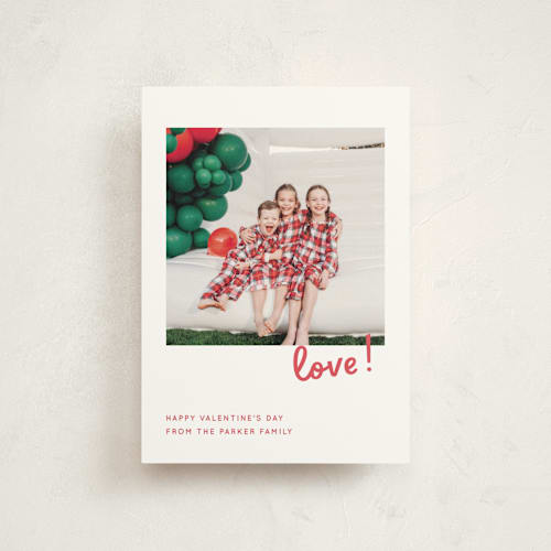 This is a heart valentine postcards with standard by Megan Davis called jolly good printing on signature in postcard