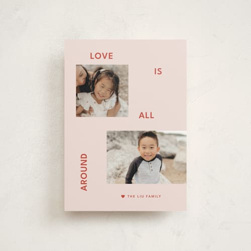 This is a petal valentine postcards with standard by Kelly Watkins called always love printing on signature in postcard