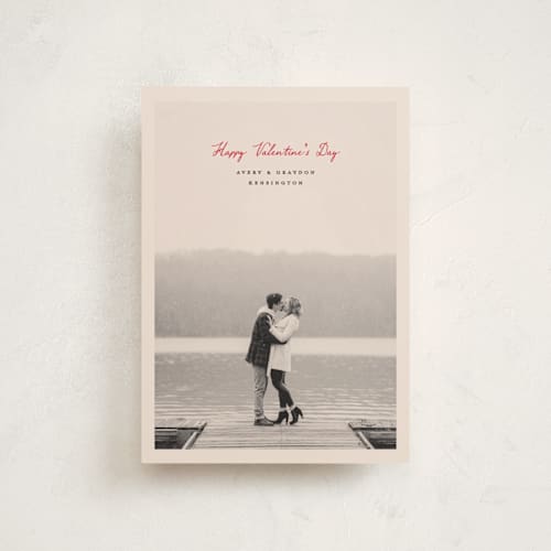 This is a crimson valentine postcards with standard by Pixel and Hank called a notation printing on signature in postcard