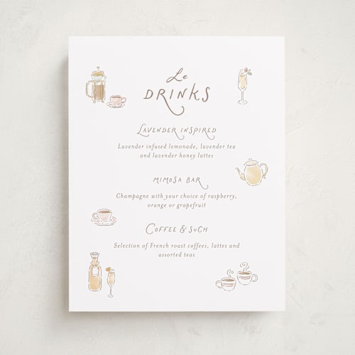 This is a strawberry baby shower decorations with standard by Jennifer Wick called a day in paris printing on doublethick in 11x14