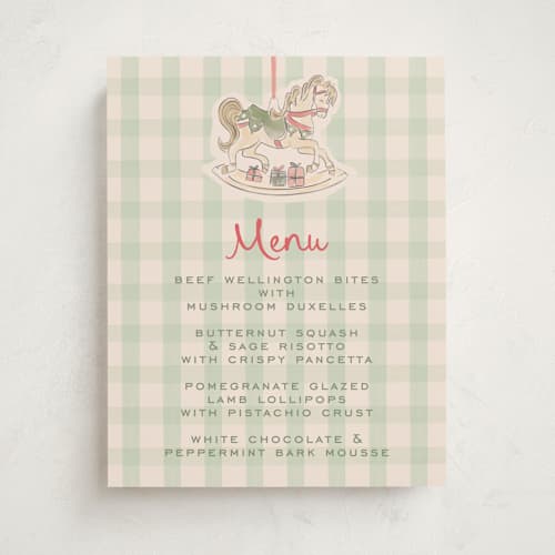 This is a peppermint baby shower decorations with standard by Creo Study called toys and joy printing on doublethick in 11x14