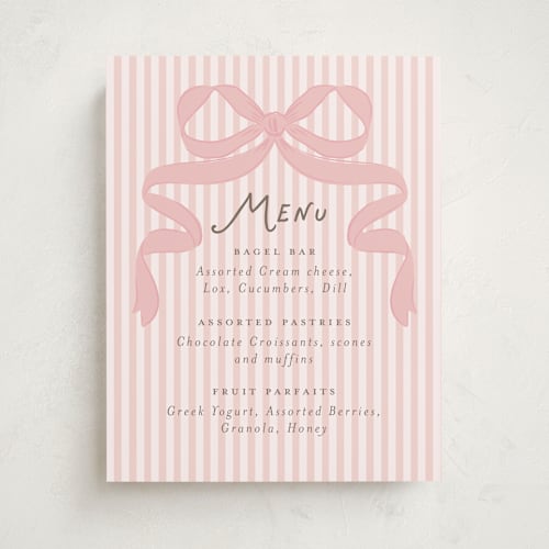 This is a blush baby shower decorations with standard by Itsy Belle Studio called fia printing on doublethick in 11x14