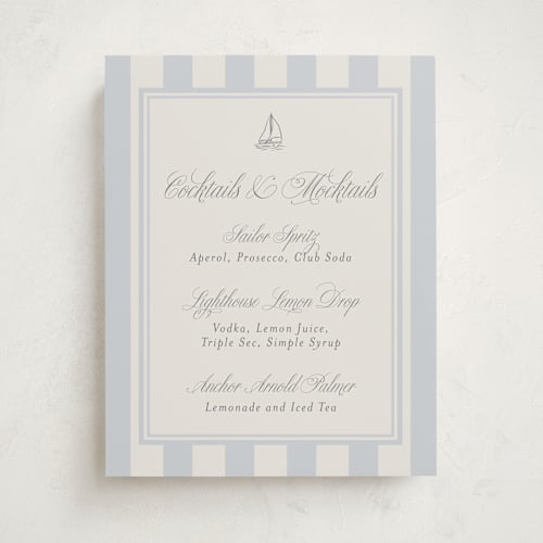 This is a sailor baby shower decorations with standard by Stephanie Hawkes called on board printing on doublethick in 11x14