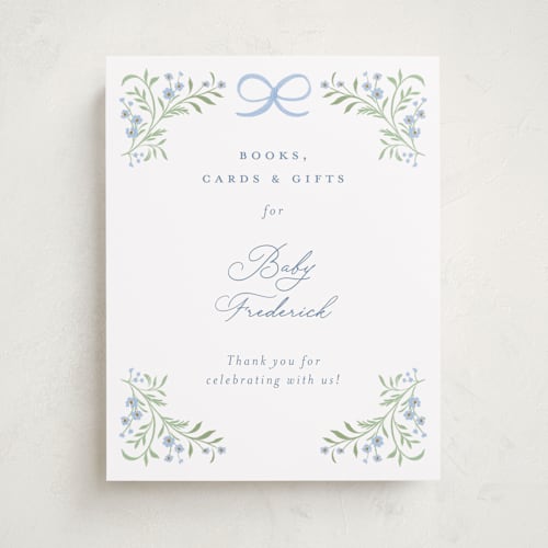 This is a sky baby shower decorations with standard by Paper Raven Co. called darling printing on doublethick in 11x14