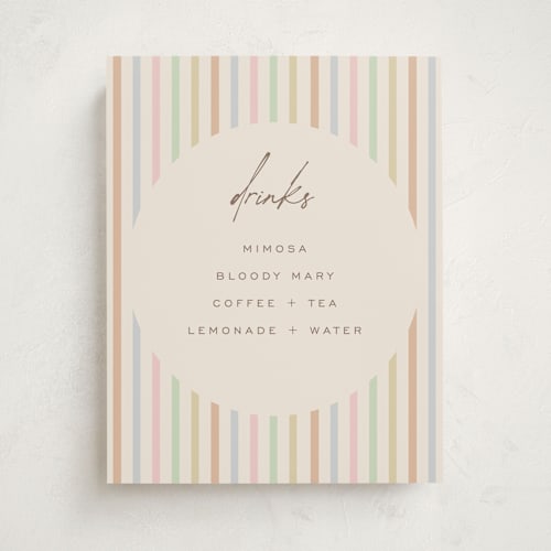 This is a wildflower baby shower decorations with standard by Pixel and Hank called polka pop printing on doublethick in 11x14