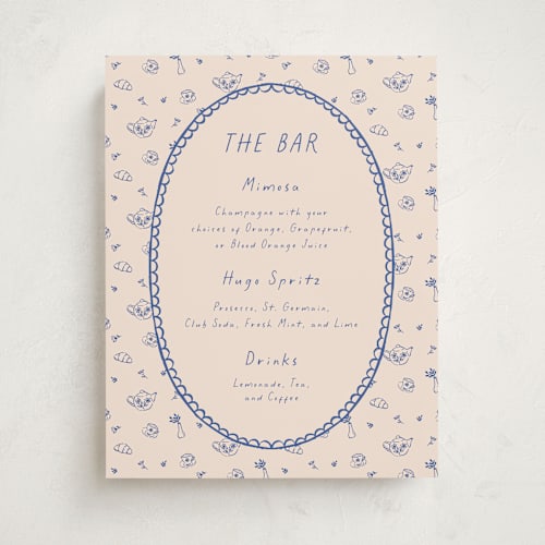 This is a fine china baby shower decorations with standard by Carmia Jordaan called doodle tea party printing on doublethick in 11x14