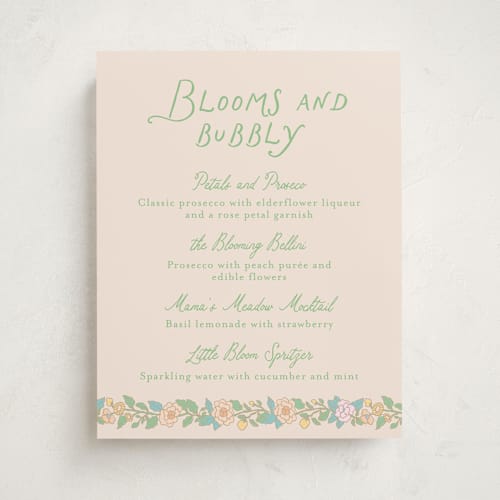 This is a sky baby shower decorations with standard by Creo Study called vintage blossom printing on doublethick in 11x14