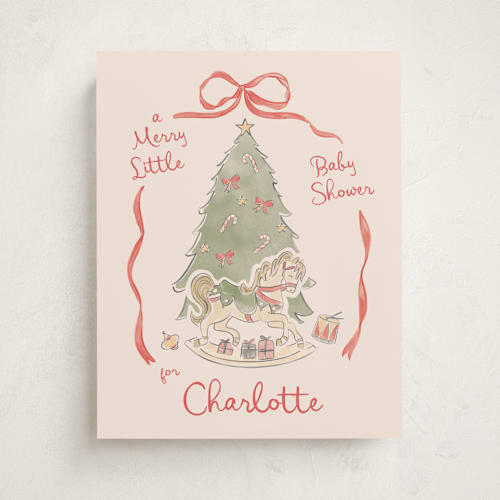 This is a peppermint baby shower decorations with standard by Creo Study called toys and joy printing on premium sign board in 11x14