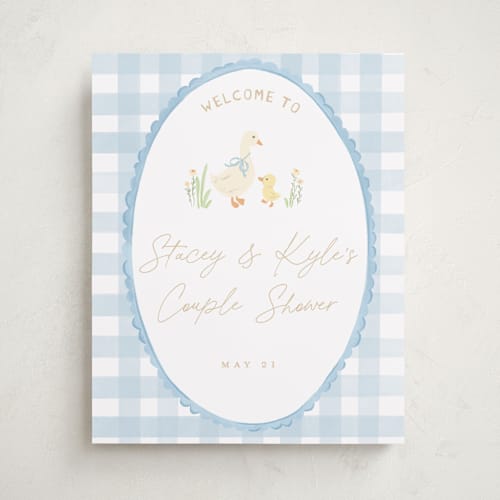 This is a sky baby shower decorations with standard by Creo Study called vintage goose printing on doublethick in 16x20
