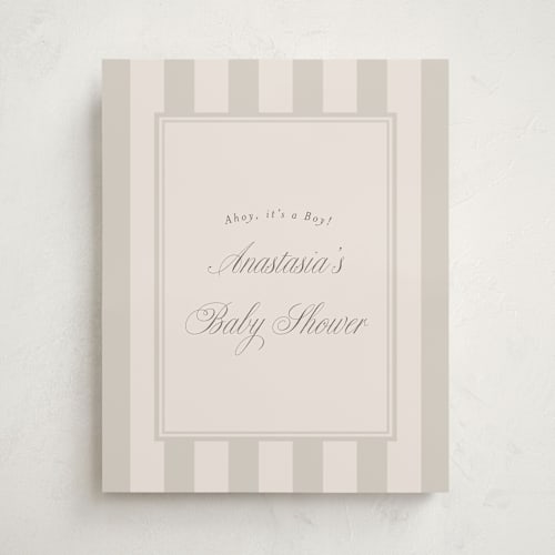 This is a cocoa baby shower decorations with standard by Stephanie Hawkes called on board printing on doublethick in 16x20