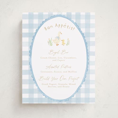 This is a sky baby shower decorations with standard by Creo Study called vintage goose printing on doublethick in 8x10