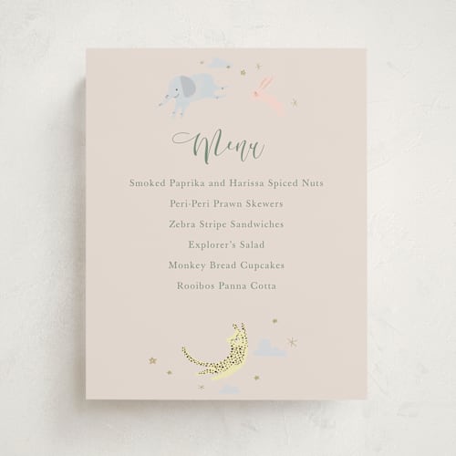 This is a sand baby shower decorations with standard by Hannah Williams called little wild one printing on doublethick in 8x10
