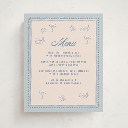 This is a frost baby shower decorations with standard by Creo Study called après ski printing on doublethick in 8x10