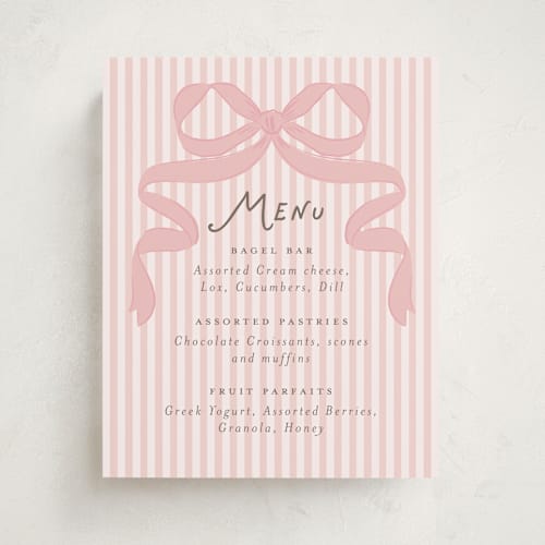 This is a blush baby shower decorations with standard by Itsy Belle Studio called fia printing on doublethick in 8x10