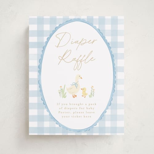 This is a sky baby shower decorations with standard by Creo Study called vintage goose printing on doublethick in 8x10