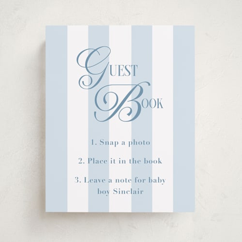 This is a bluebonnet baby shower decorations with standard by Laura Hankins called oh boy! printing on doublethick in 8x10