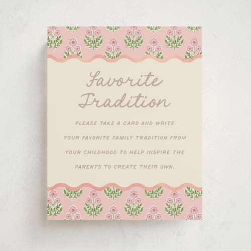 This is a poppy baby shower decorations with standard by Creo Study called botanical maximalism printing on doublethick in 8x10