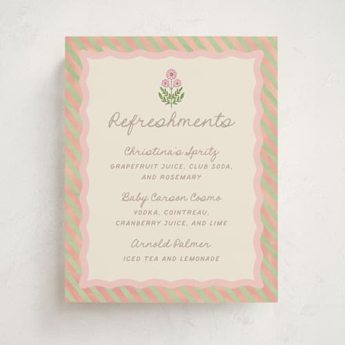 This is a poppy baby shower decorations with standard by Creo Study called botanical maximalism printing on doublethick in 8x10