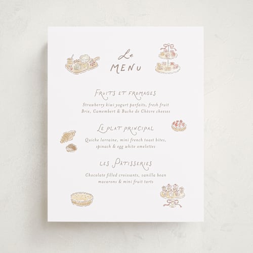 This is a strawberry baby shower decorations with standard by Jennifer Wick called a day in paris printing on doublethick in 8x10