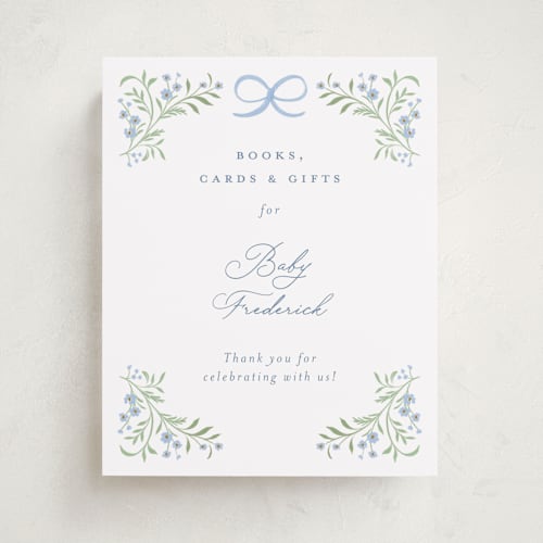 This is a sky baby shower decorations with standard by Paper Raven Co. called darling printing on doublethick in 8x10