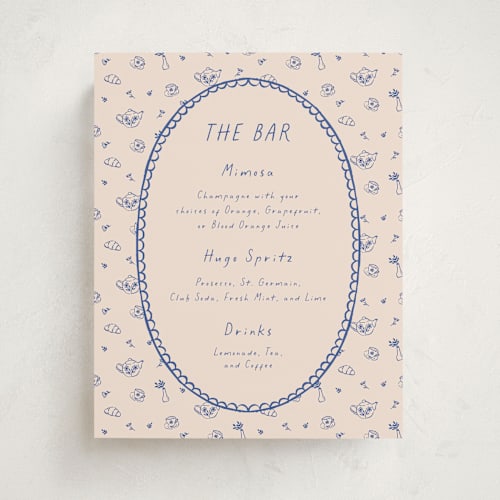 This is a fine china baby shower decorations with standard by Carmia Jordaan called doodle tea party printing on doublethick in 8x10