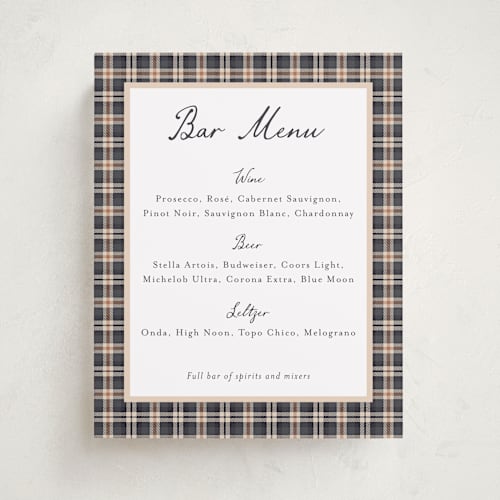 This is a navy baby shower decorations with standard by Erin German called teddy bear monogram printing on doublethick in 8x10