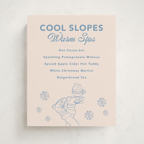 This is a frost baby shower decorations with standard by Creo Study called après ski printing on doublethick in 8x10