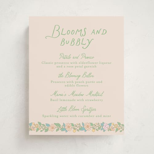 This is a sky baby shower decorations with standard by Creo Study called vintage blossom printing on doublethick in 8x10