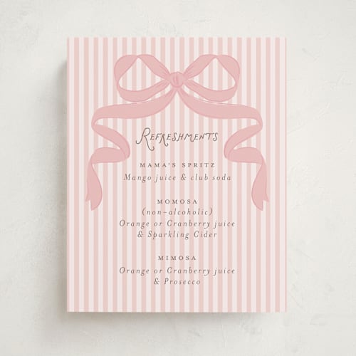 This is a blush baby shower decorations with standard by Itsy Belle Studio called fia printing on doublethick in 8x10