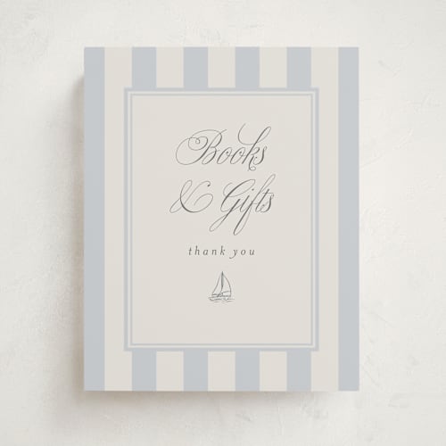 This is a sailor baby shower decorations with standard by Stephanie Hawkes called on board printing on doublethick in 8x10