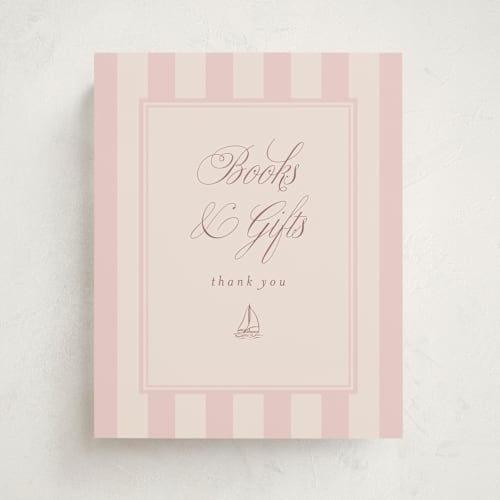 This is a rosebud baby shower decorations with standard by Stephanie Hawkes called on board printing on doublethick in 8x10