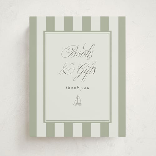 This is a shamrock baby shower decorations with standard by Stephanie Hawkes called on board printing on doublethick in 8x10