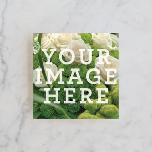 This is a white business cards by Minted called the big picture printing on signature in standard