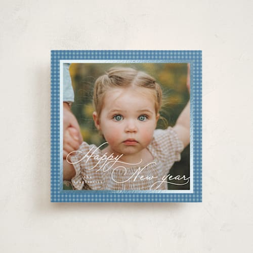 This is a icicle foil pressed holiday cards with foil pressed by Tamara Hilje called allegro printing on recycled smooth signature in square