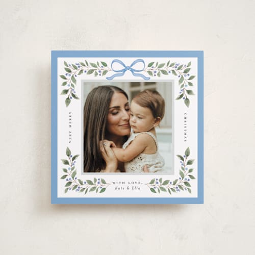 This is a winter holiday photo cards with standard by Itsy Belle Studio called ella printing on recycled smooth signature in square