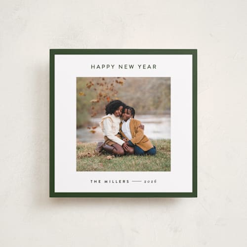 This is a spruce holiday photo cards with standard by JoAnn Jinks called square printing on recycled smooth signature in square